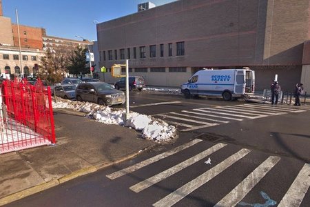 The intersection of Bushwick Avenue and Maujer Street