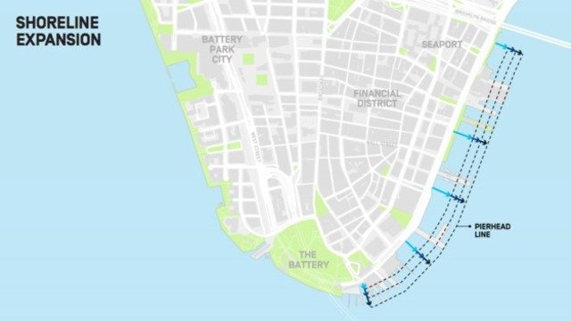 Two city blocks of proposed infill