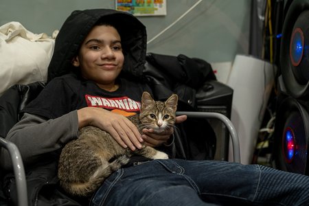 Jonathan Diaz and Luna<br>(<a href="http://dispatch.nyc/">David 'Dee' Delgado</a> / Gothamist)
