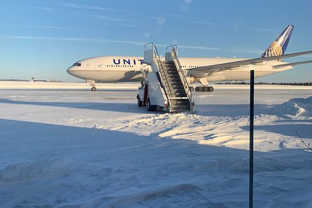 The plane<br>