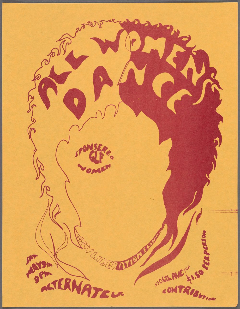 e036bc374copy-of-tl028-jpg.jpeg 'All Women’s Dance' New York: Gay Liberation Front, 1970.<br/>