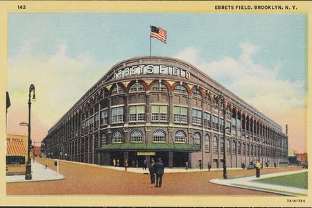 Ebbets Field in Brooklyn.