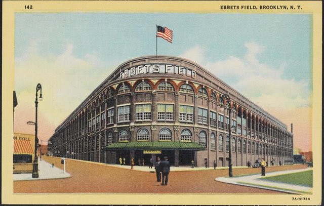 Ebbets Field in Brooklyn.