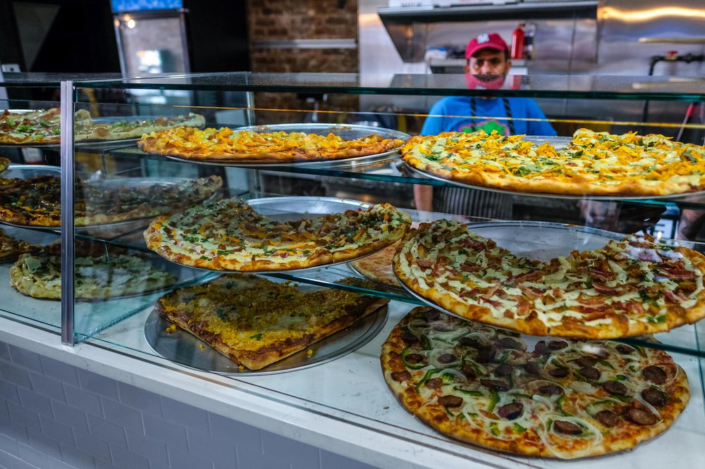 Photos of pizza from Krave It
