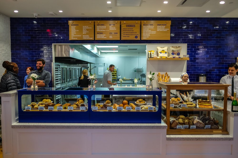 levainnoho-7.jpg Interior of Levain, showing counter and employees
