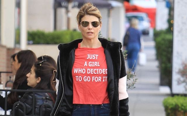 Lori Loughlin, accused college admissions scammer, or, a woman "who decided to go for it."