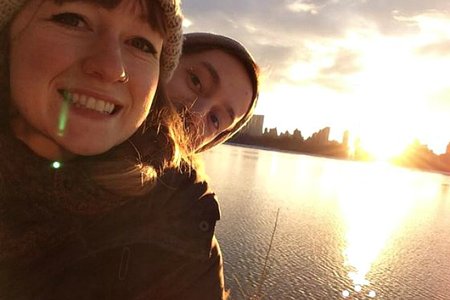 Heather Lough, who was killed in April 2016 while biking in the Bronx, with her husband Andy.