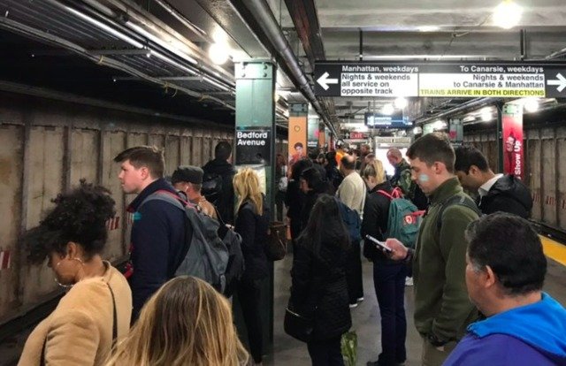 At Bedford Avenue, some riders had to wait 36 minutes for a train at around 6:30 a.m.