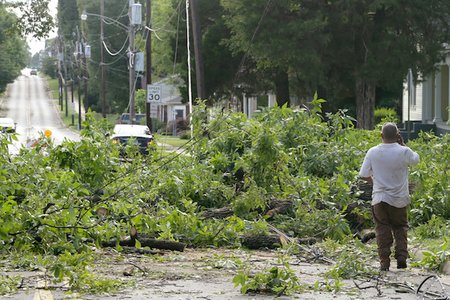 This is Jonesboro, Arkansas, after a 2014 storm. By 2080, New Yorkers will feel like they live there, not here.