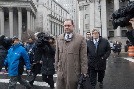 Joseph Percoco, Cuomo's former top aide, leaving court following his conviction in March