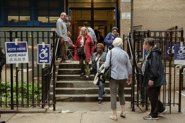 This Upper West Side polling site is all fired up and ready to participate in representative democracy. ARE YOU?