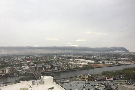 As seen from Newark