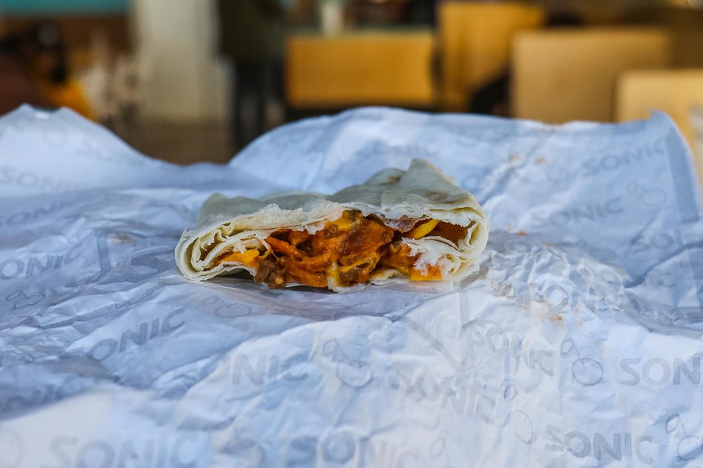 Sonic in Queens Frito's Chili Cheese Junior Wrap (99¢)